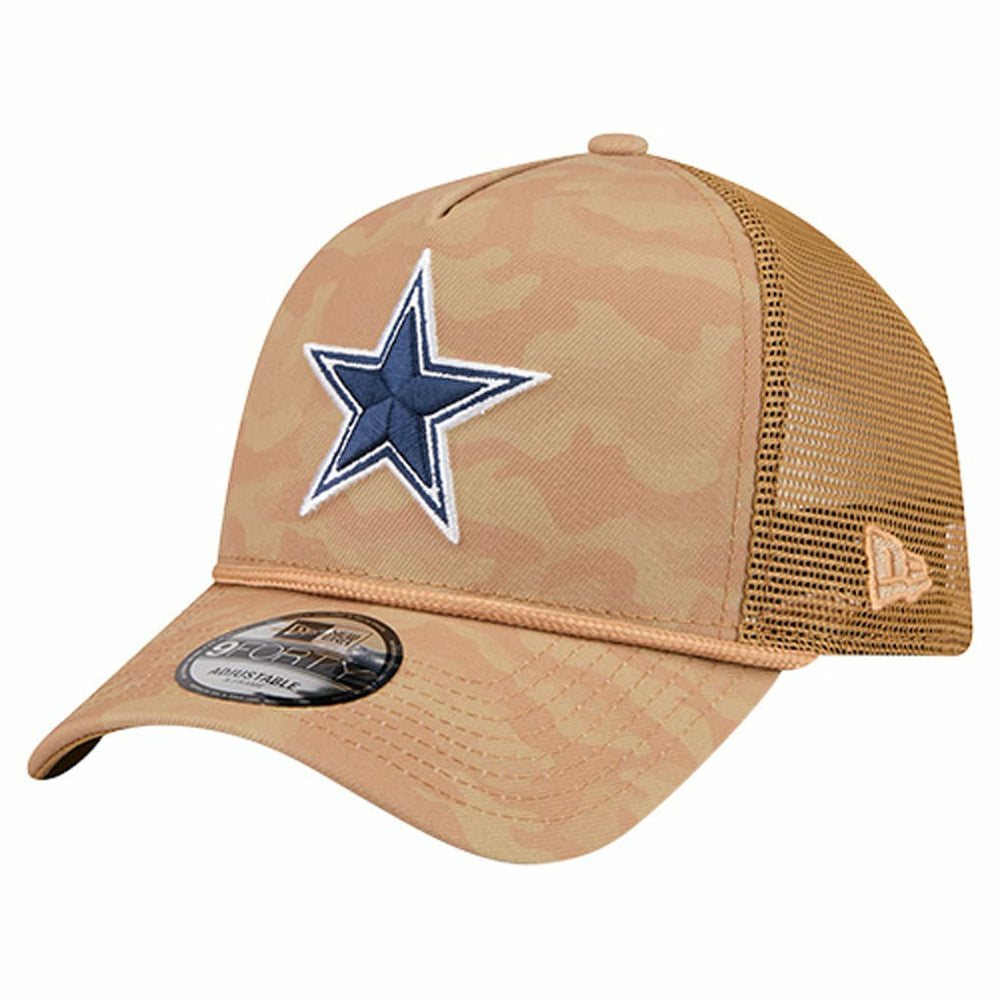 NFL Dallas Cowboys Wheat Camo 9FORTY Trucker Adjustable Hat