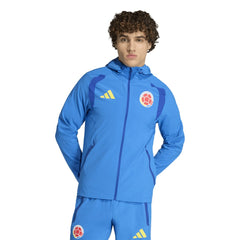 Colombia National Team FIFA x World Cup 2026 Tiro Travel Raglan Full-Zip Windbreaker Hoodie / Soccer For sale
