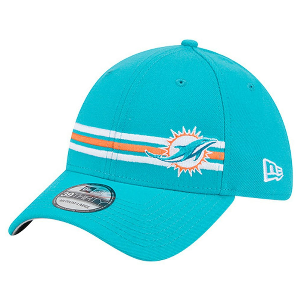 NFL Miami Dolphins Stripes 39THIRTY Flex Hat