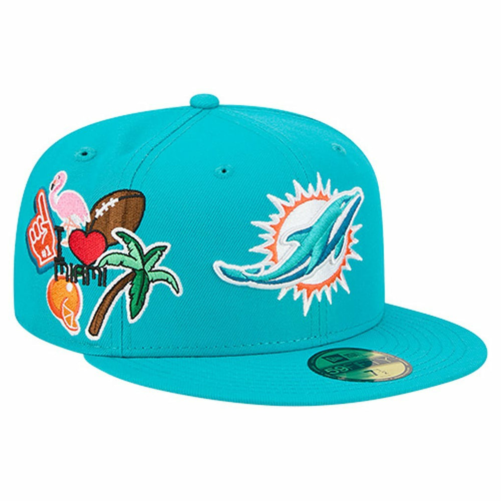 NFL Miami Dolphins Group Chat 59FIFTY Fitted Hat