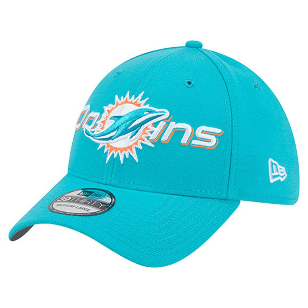 NFL Miami Dolphins Overlap Logo 39THIRTY Stretch Fit Hat