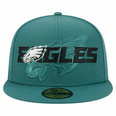 NFL Philadelphia Eagles Overlap Wordmark 59FIFTY Fitted Hat