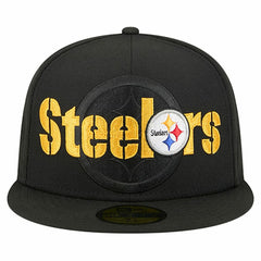 NFL Pittsburgh Steelers Overlap Wordmark 59FIFTY Fitted Hat