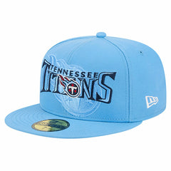 NFL Tennessee Titans Overlap Wordmark 59FIFTY Fitted Hat