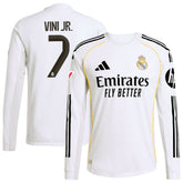 Vini Jr. Real Madrid 2025/26 Home Long Sleeve Jersey / Soccer Hot sale