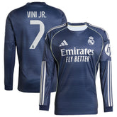 Vini Jr. Real Madrid 2025/26 Home Long Sleeve Replica Player Jersey / Soccer On sale