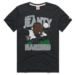 NFL Las Vegas Raiders Ashton Jeanty Homage Unisex Caricature Player Graphic Tri-Blend T-Shirt