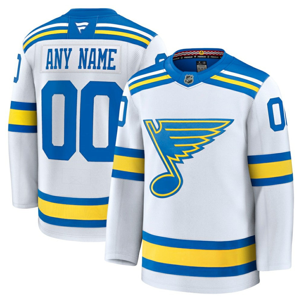 St. Louis Blues Fanatics Away Premium Custom Jersey