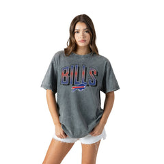 NFL Buffalo Bills Gameday Couture Women's Peak Performance Oversized Snow Wash T-Shirt