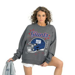 NFL New York Giants Gameday Couture Women's Ready to Rumble Premium Fleece Pullover Sweatshirt