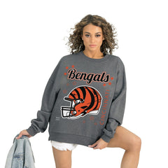 NFL Cincinnati Bengals Gameday Couture Women's Ready to Rumble Premium Fleece Pullover Sweatshirt