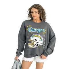 NFL Los Angeles Chargers Gameday Couture Women's Ready to Rumble Premium Fleece Pullover Sweatshirt