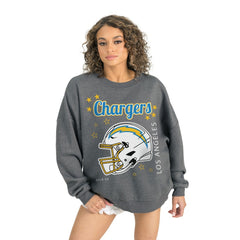 NFL Los Angeles Chargers Gameday Couture Women's Ready to Rumble Premium Fleece Pullover Sweatshirt