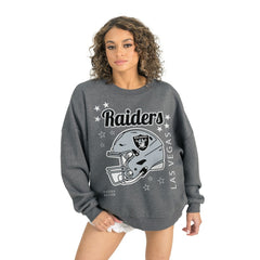 NFL Las Vegas Raiders Gameday Couture Women's Ready to Rumble Premium Fleece Pullover Sweatshirt