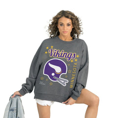 NFL Minnesota Vikings Gameday Couture Women's Ready to Rumble Premium Fleece Pullover Sweatshirt