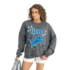 NFL Detroit Lions Gameday Couture Women's Ready to Rumble Premium Fleece Pullover Sweatshirt