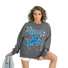 NFL Detroit Lions Gameday Couture Women's Ready to Rumble Premium Fleece Pullover Sweatshirt