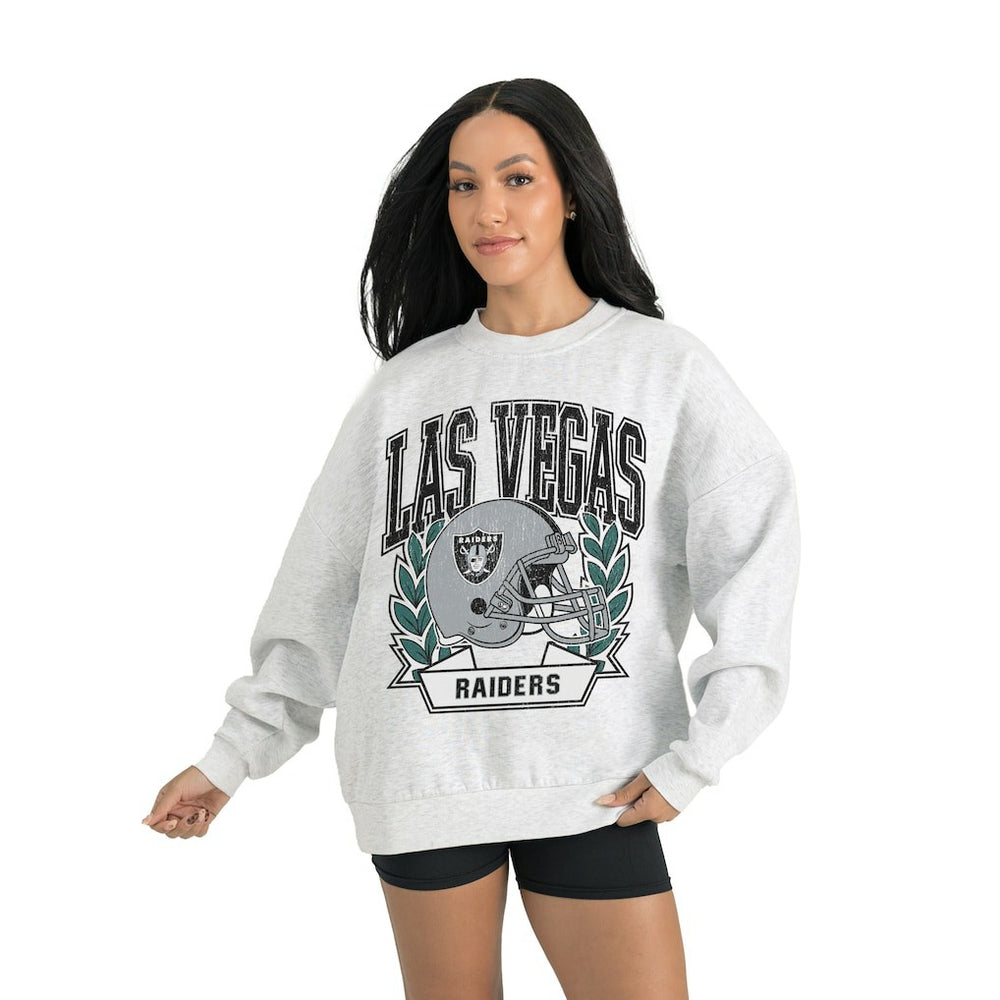 NFL Las Vegas Raiders Gameday Couture Women's Heritage Premium Fleece Pullover Sweatshirt