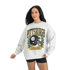 NFL Pittsburgh Steelers Gameday Couture Women's Heritage Premium Fleece Pullover Sweatshirt