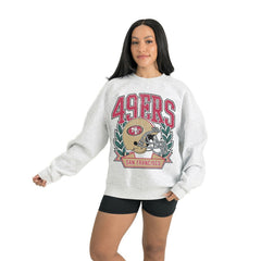NFL San Francisco 49ers Gameday Couture Women's Heritage Premium Fleece Pullover Sweatshirt