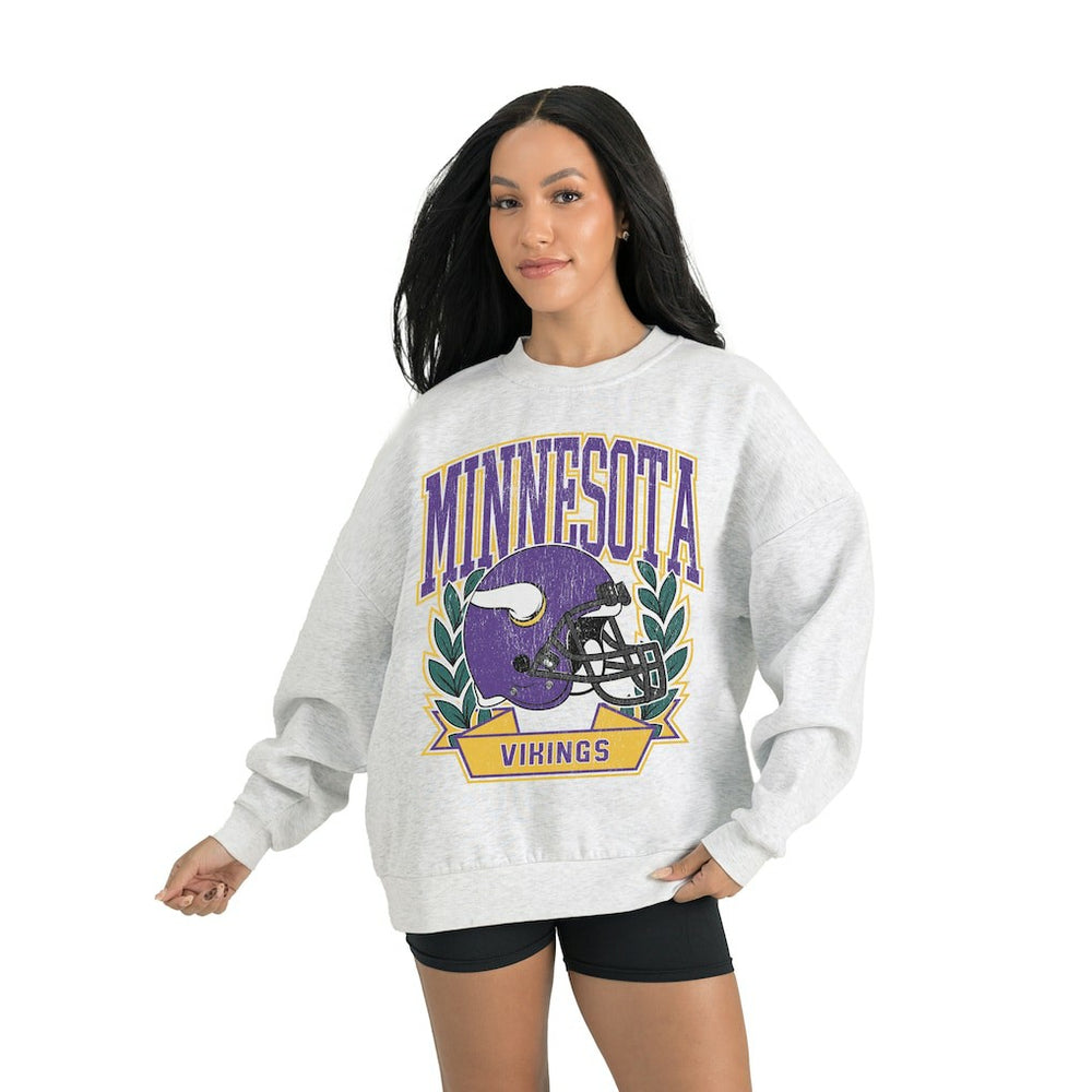 NFL Minnesota Vikings Gameday Couture Women's Heritage Premium Fleece Pullover Sweatshirt