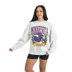 NFL Minnesota Vikings Gameday Couture Women's Heritage Premium Fleece Pullover Sweatshirt
