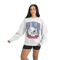 NFL New England Patriots Gameday Couture Women's Heritage Premium Fleece Pullover Sweatshirt