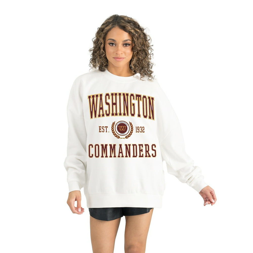NFL Washington Commanders Gameday Couture Women's Timeless Triumph Premium Fleece Pullover Sweatshirt