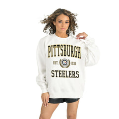 NFL Pittsburgh Steelers Gameday Couture Women's Timeless Triumph Premium Fleece Pullover Sweatshirt