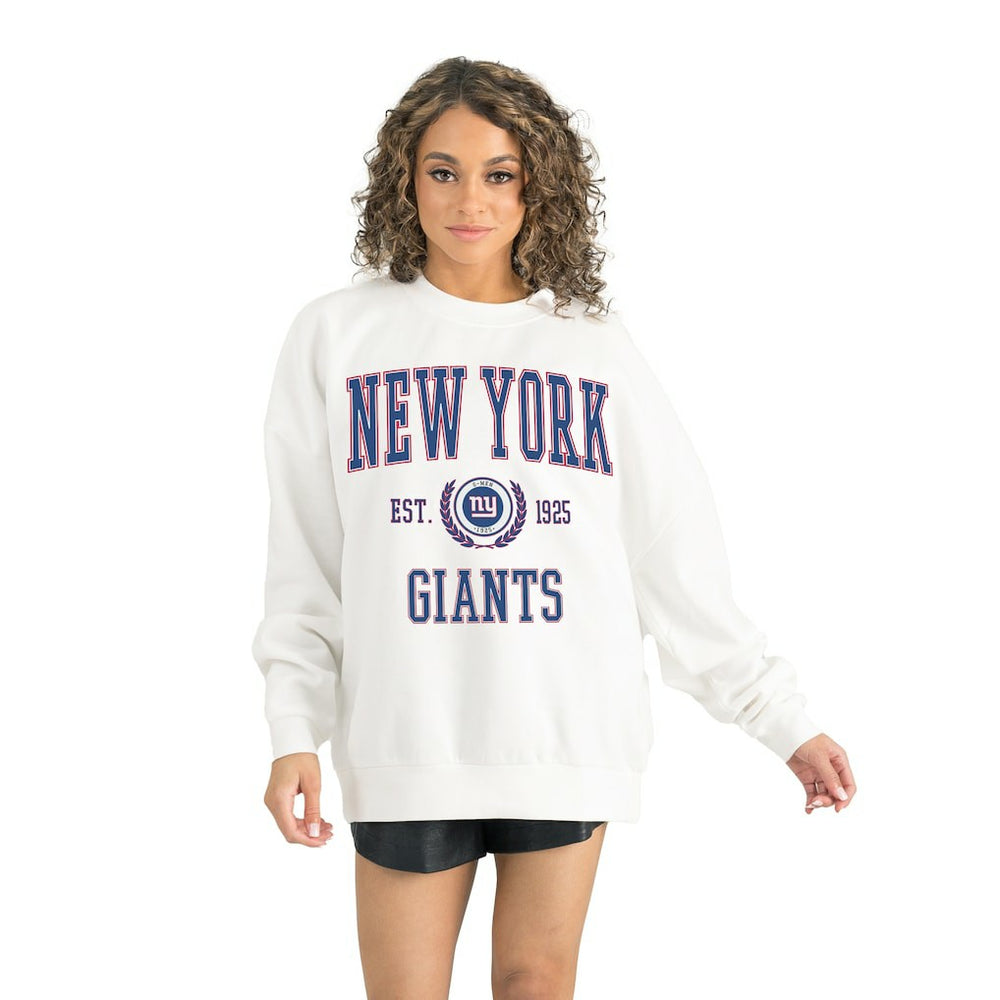 NFL New York Giants Gameday Couture Women's Timeless Triumph Premium Fleece Pullover Sweatshirt