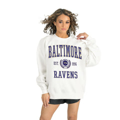 NFL Baltimore Ravens Gameday Couture Women's Timeless Triumph Premium Fleece Pullover Sweatshirt