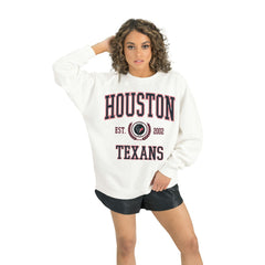 NFL Houston Texans Gameday Couture Women's Timeless Triumph Premium Fleece Pullover Sweatshirt