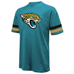 NFL Jacksonville Jaguars Travis Hunter Majestic Threads 2025 NFL Draft First Round Pick Oversized T-Shirt
