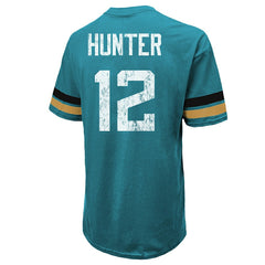 NFL Jacksonville Jaguars Travis Hunter Majestic Threads 2025 NFL Draft First Round Pick Oversized T-Shirt