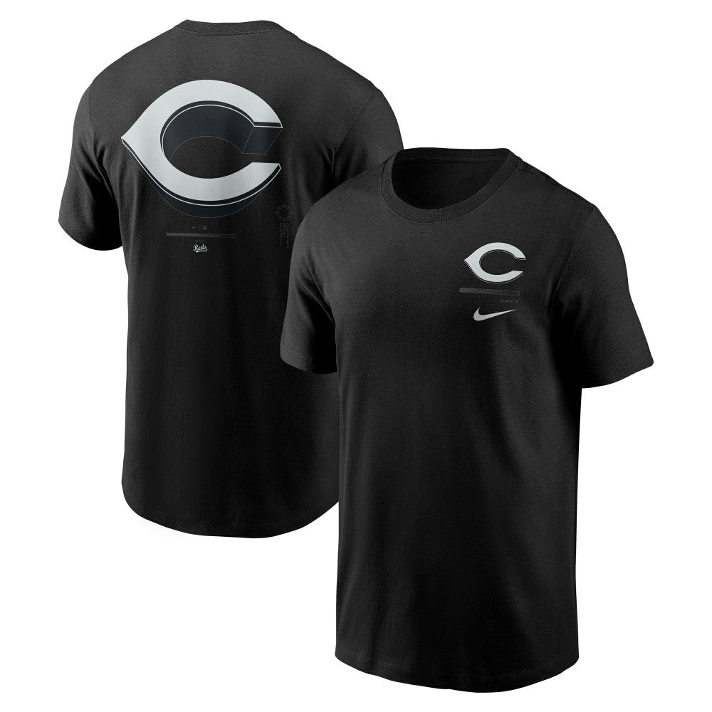 Cincinnati Reds Bar Loading T-Shirt - Black | Nike