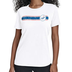 Los Angeles Dodgers Starter Women's Team Stripe T-Shirt - White