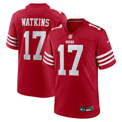 NFL San Francisco 49ers Jordan Watkins Team Game Jersey