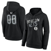 Brooklyn Nets Women's Hustle Custom Pullover Hoodie - Black for sale