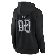 Brooklyn Nets Women's Hustle Custom Pullover Hoodie - Black for sale