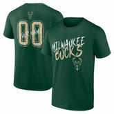 Milwaukee Bucks Hustle Custom T-Shirt - Hunter Green cheap