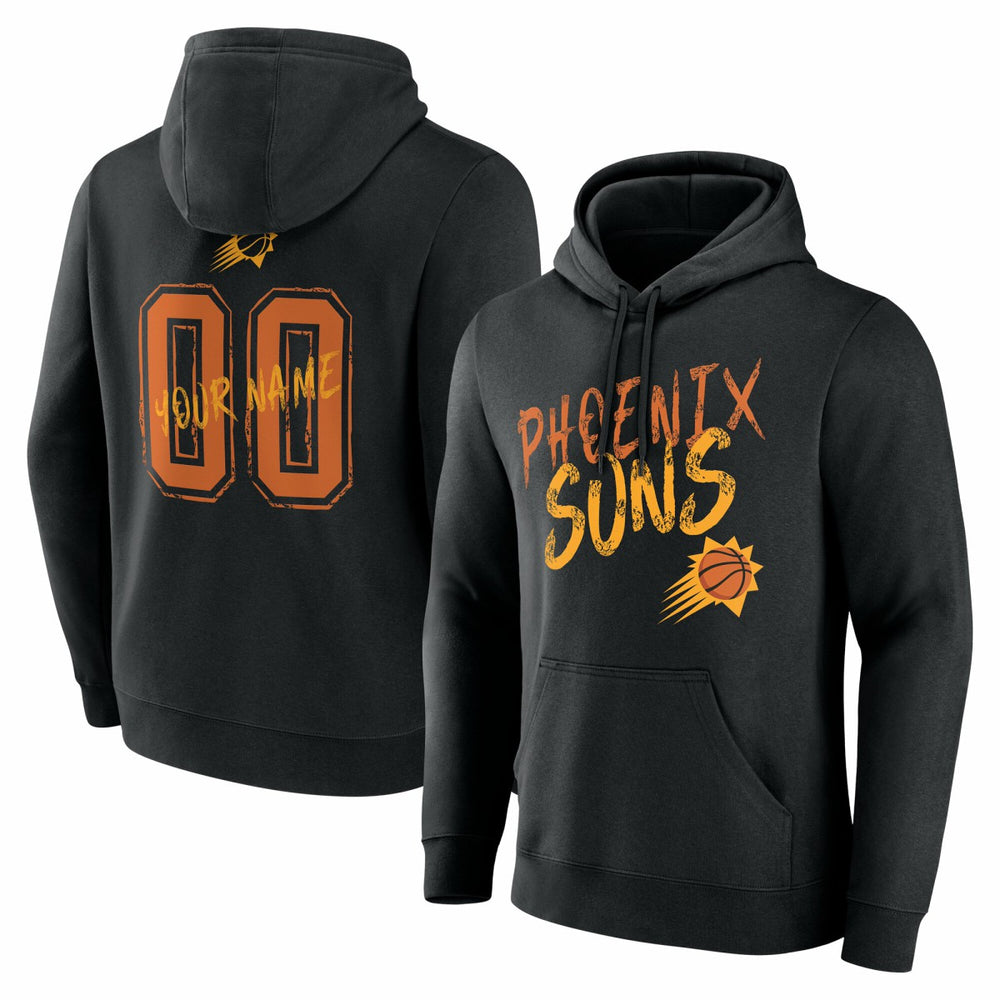 Phoenix Suns Hustle Custom Pullover Hoodie - Black cheap