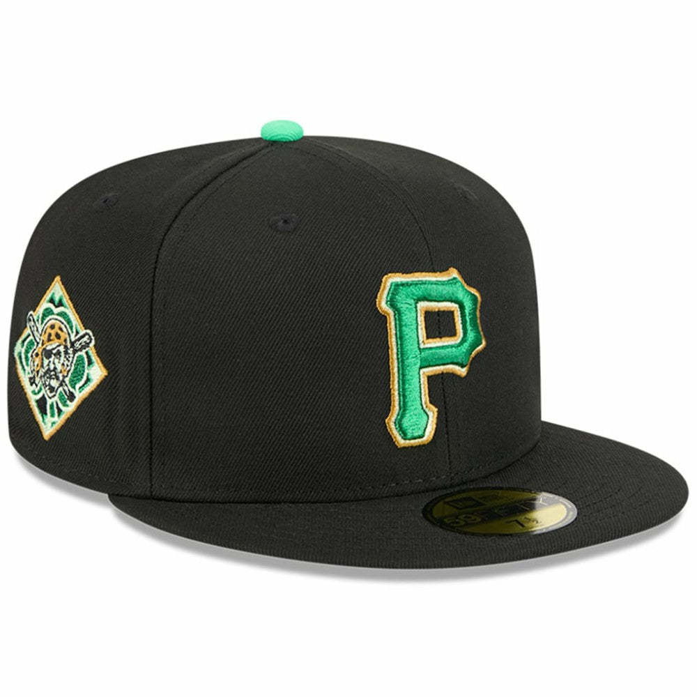 Pittsburgh Pirates 2026 St. Patrick's Day 59FIFTY Fitted Hat - Black | New Era