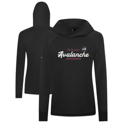 Colorado Avalanche Levelwear Women's Slender Monument Raglan Pullover Hoodie