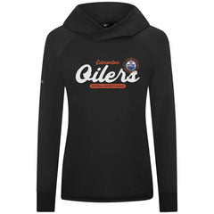 Edmonton Oilers Levelwear Women's Slender Monument Raglan Pullover Hoodie