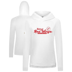Detroit Red Wings Levelwear Women's Slender Monument Raglan Pullover Hoodie