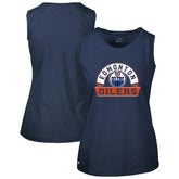 Edmonton Oilers Levelwear Women's Macy Banner Arch Tank Top