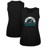 San Jose Sharks Levelwear Women's Macy Banner Arch Tank Top