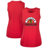 Chicago Blackhawks Levelwear Women's Macy Banner Arch Tank Top