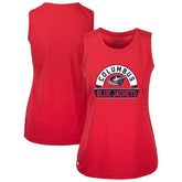 Columbus Blue Jackets Levelwear Women's Macy Banner Arch Tank Top