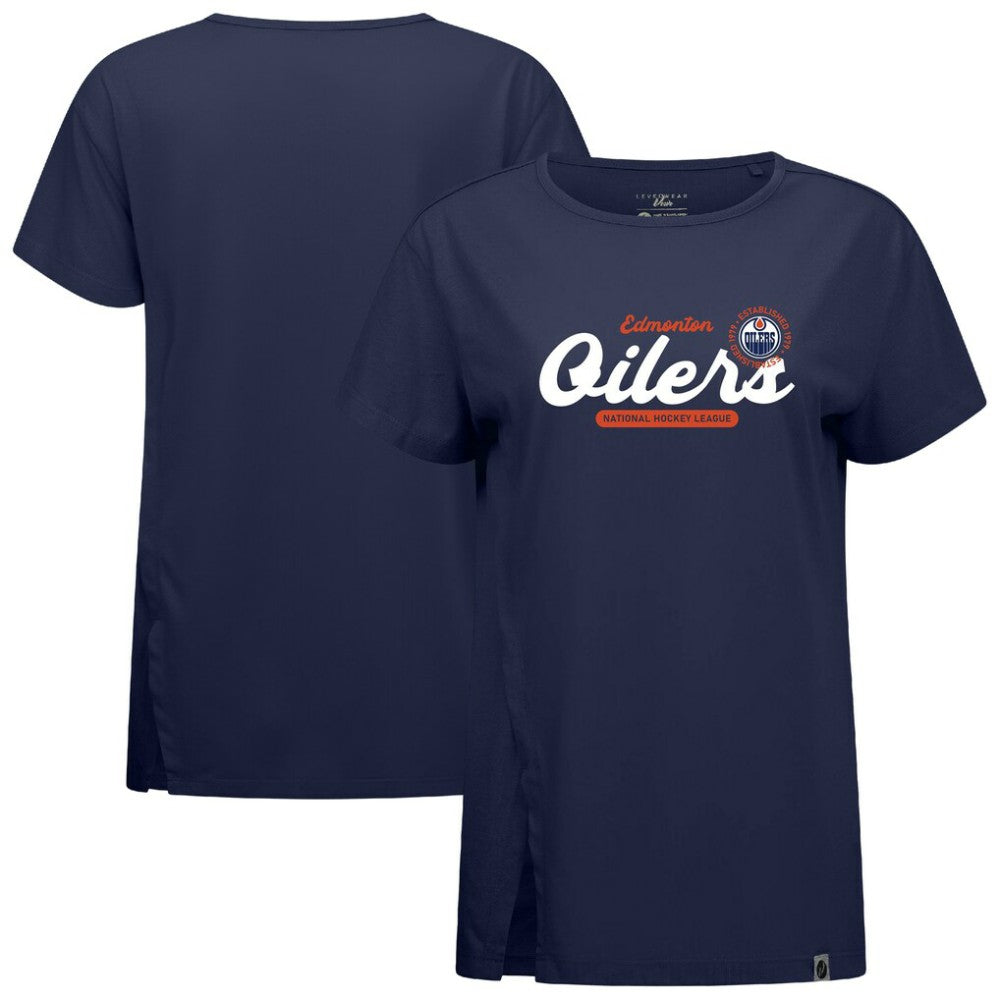 Edmonton Oilers Levelwear Women's Influx Monument T-Shirt